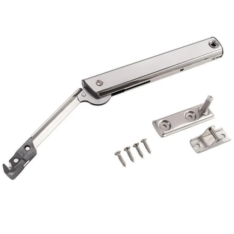 Cold rolled steel tatami cabinet support rod with spring jackstay mechanism in natural stainless steel colour
