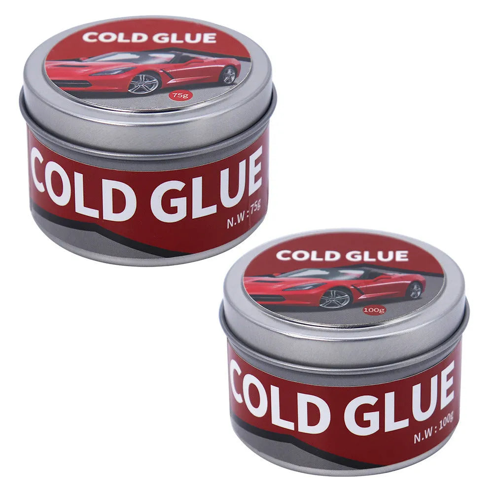 Tube of specialised cold glue for automobile depression and dent repair
