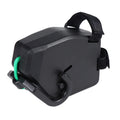 Black plastic bicycle trailer traction device with connecting rope and quick-release mechanism