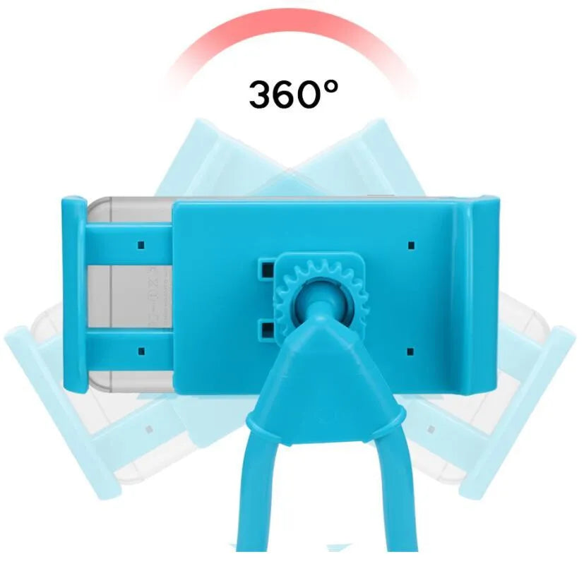 Universal smartphone holder with 360-degree rotation in multiple colour options
