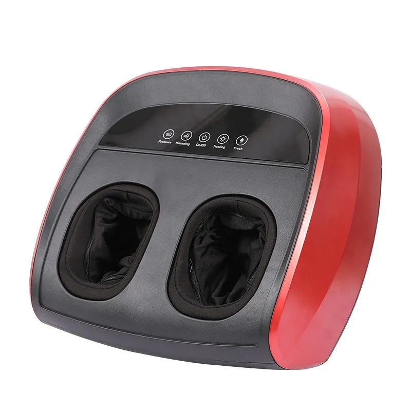 Flip automatic foot sole massager in red, black, or white colours with infrared physiotherapy function