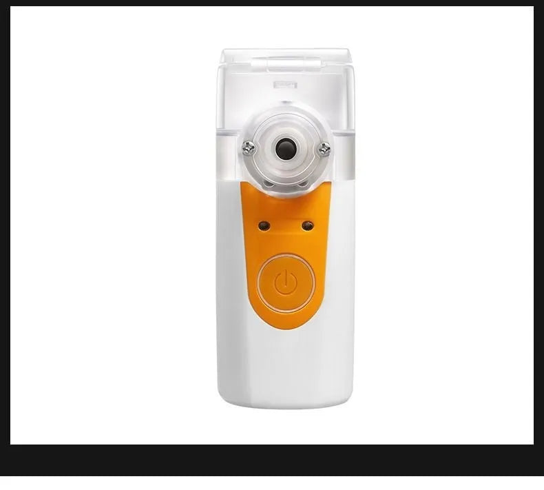 USB handheld household nebuliser spray machine with columnar plastic design and single fog outlet
