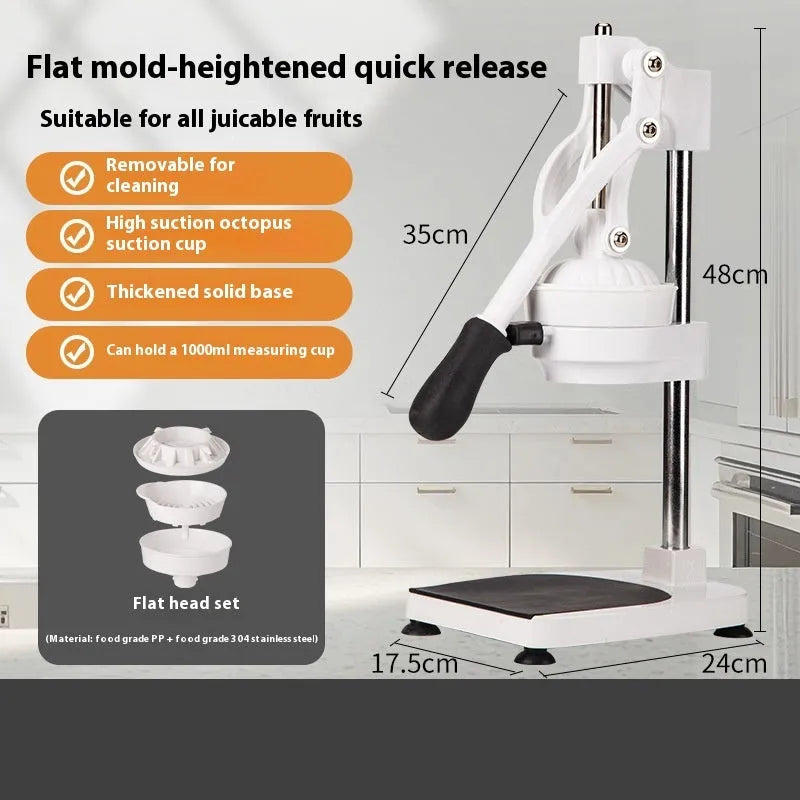 480cm commercial manual stainless steel orange juicer with quick disassembly feature