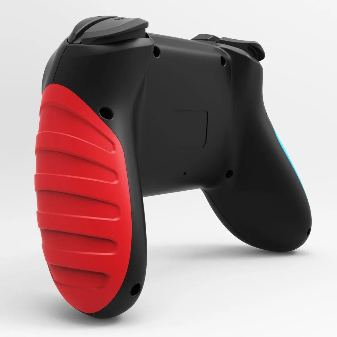 Red and blue wireless Bluetooth gamepad for Nintendo Switch and PC computers