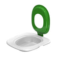 Fifth generation cat toilet trainer tray in ABS plastic shown in blue colour option