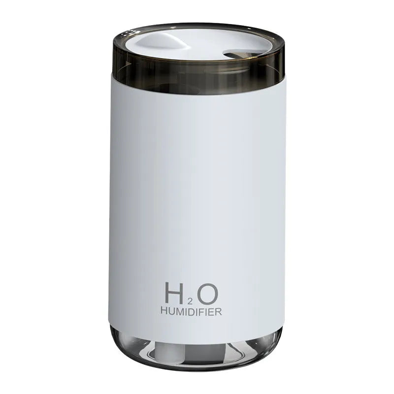 Jellyfish-shaped USB humidifier with warm night light in white, pink, or blue colours