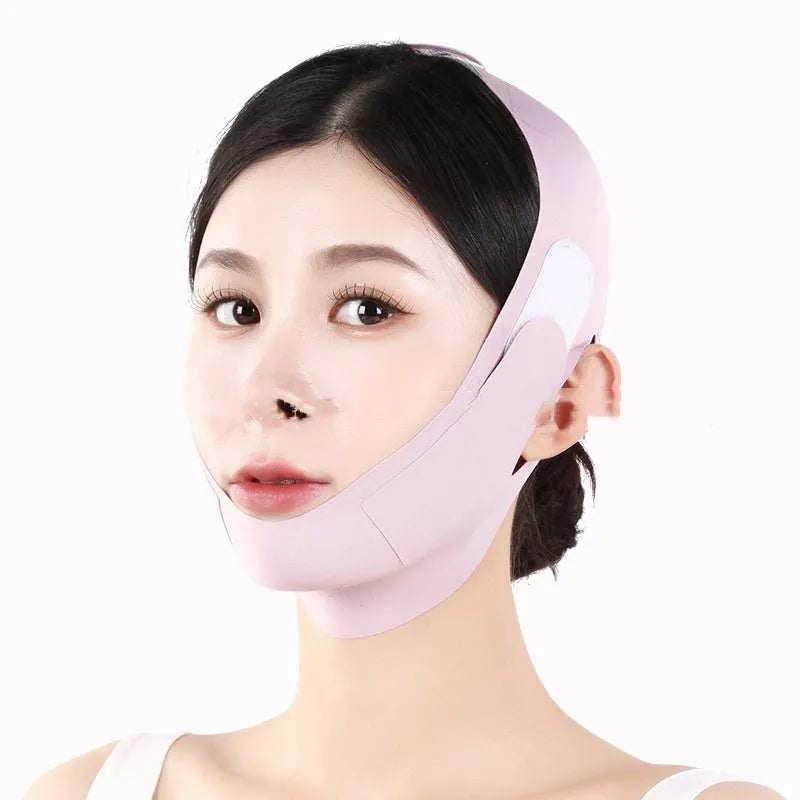 Small V face shaping mask with 9.0 graphene fabric in green and purple colour options
