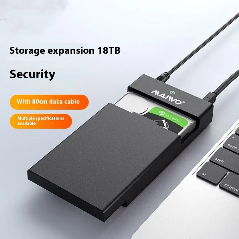 3.5 inch USB 3.0 SATA hard drive enclosure with ABS plastic case and power supply