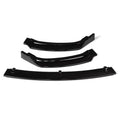 Bright black PP plastic front bumper lip spoiler for BMW F30 F35 3 Series