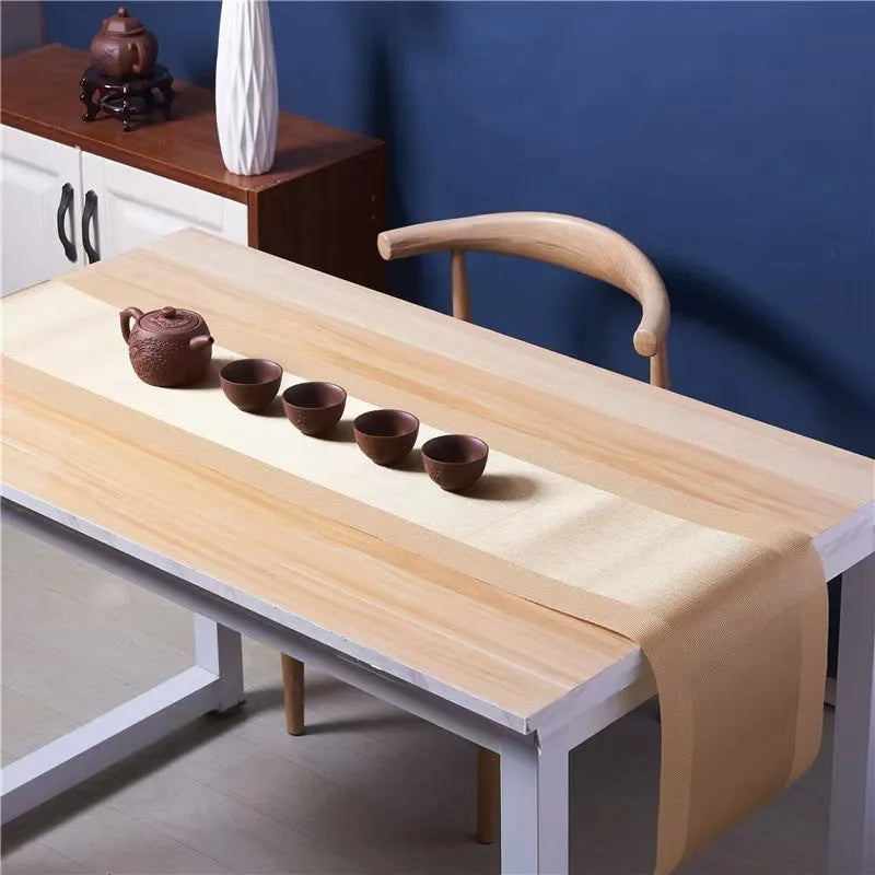 PVC non-slip kitchen placemat for dish drying in modern gradient bamboo colour