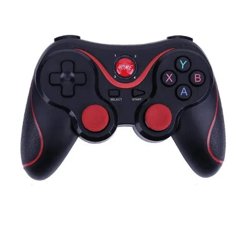 Black X3 wireless Bluetooth game controller for Android mobile phones with charging cable