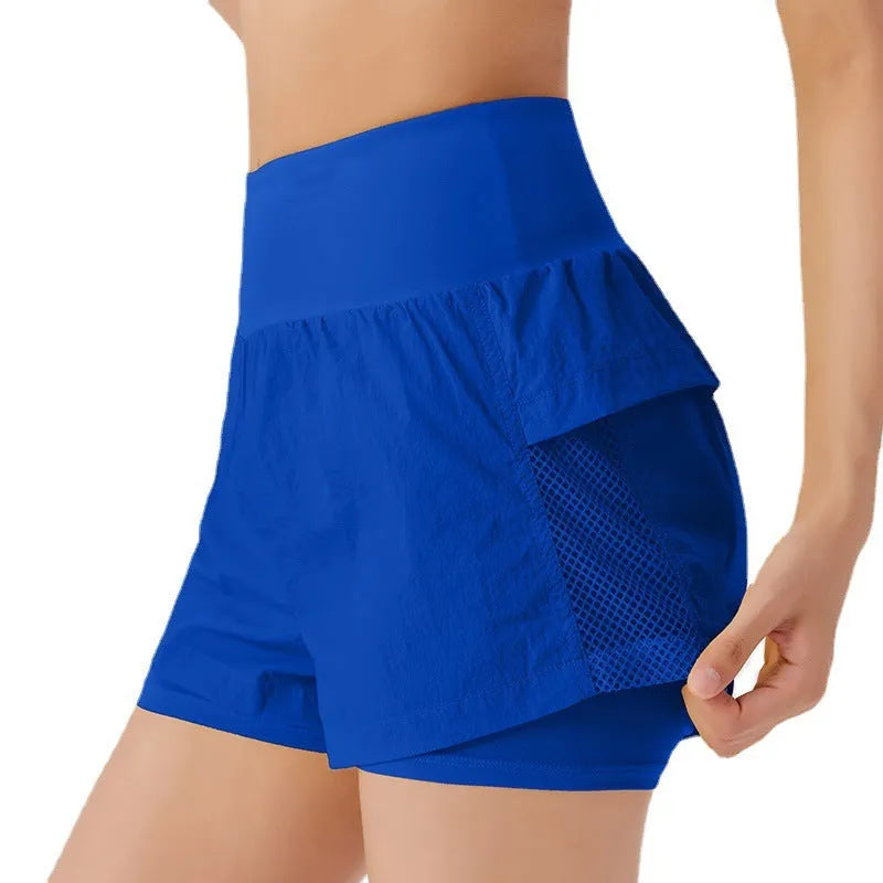 Women's cotton blend quick-drying sport shorts in loose casual fit