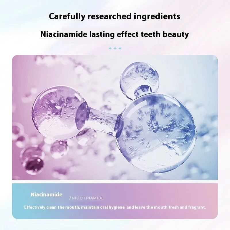 Nicotinamide dazzle white toothpaste 100g tube with whitening function for adult oral cleaning