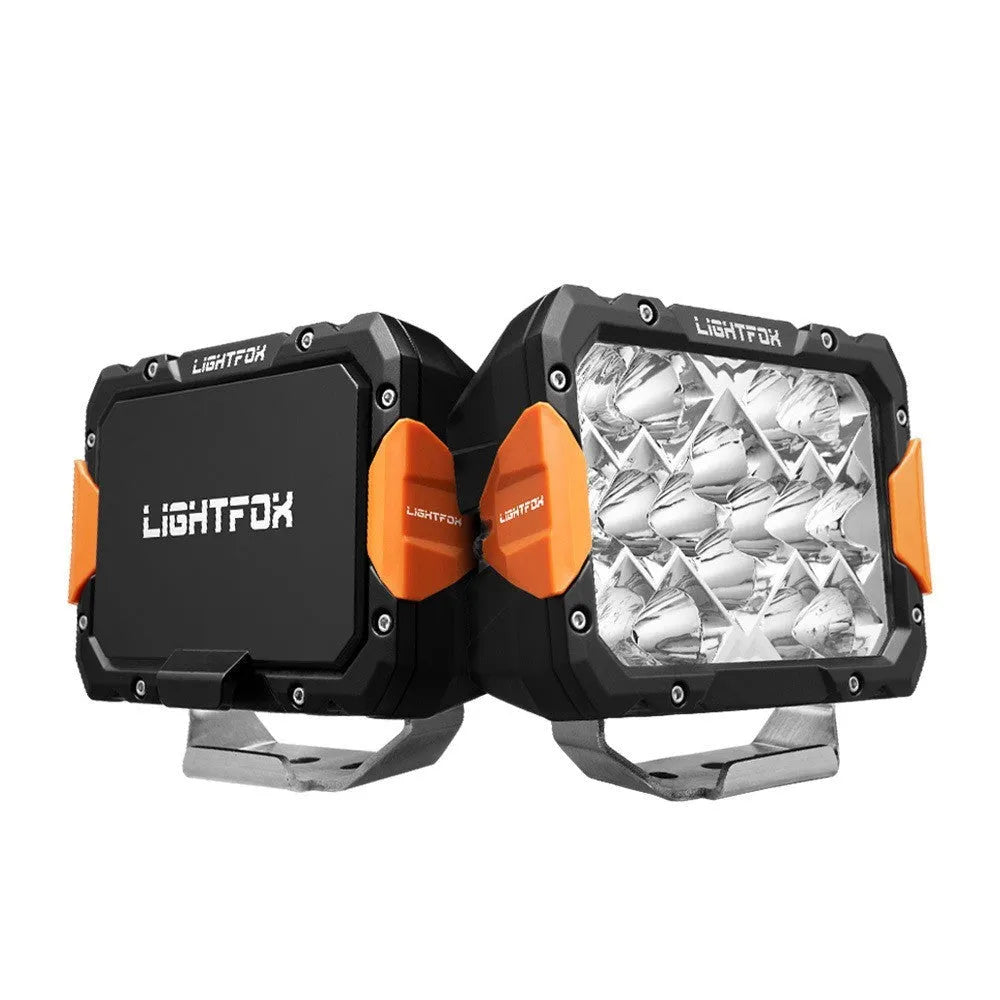 LF-DL9-LED6 black aluminium LED light bar pair for universal front bumper mounting on off-road vehicles