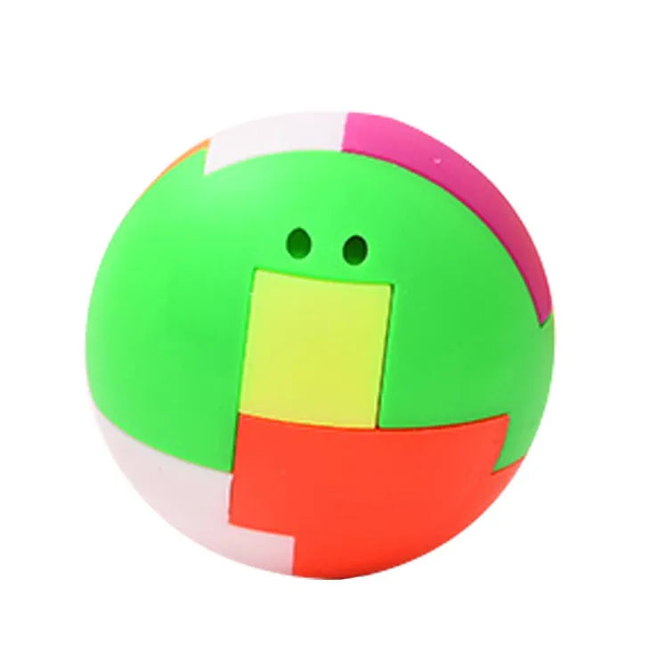 Mini children's educational puzzle toy building blocks assembled into a 4.5cm ABS plastic ball, random colour