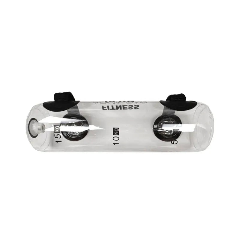 Transparent PVC inflatable water dumbbell bag for adjustable weight strength training