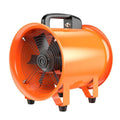 8-inch titanium steel industrial axial flow fan with 5-metre air duct for ventilation