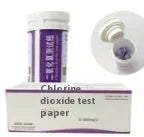 Chlorine dioxide test paper bottle containing 50 pieces for 0-1000mg/L waste water concentration detection