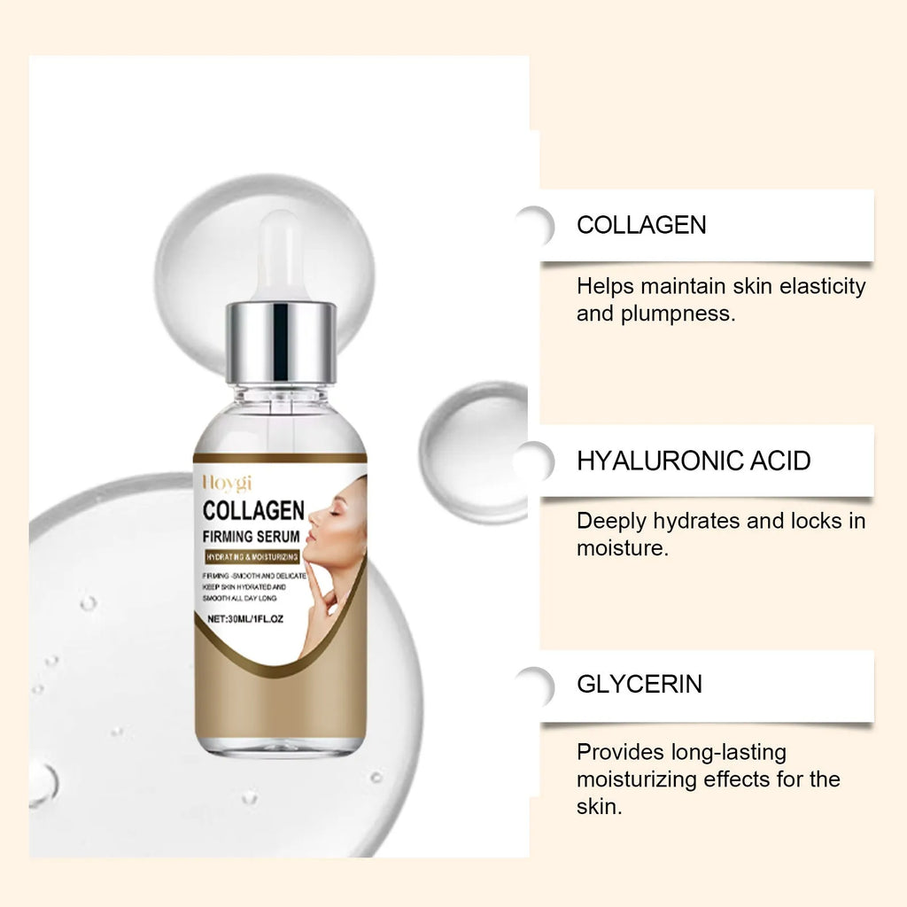 Collagen firming eye care solution 30ml in compact container with hyaluronic acid