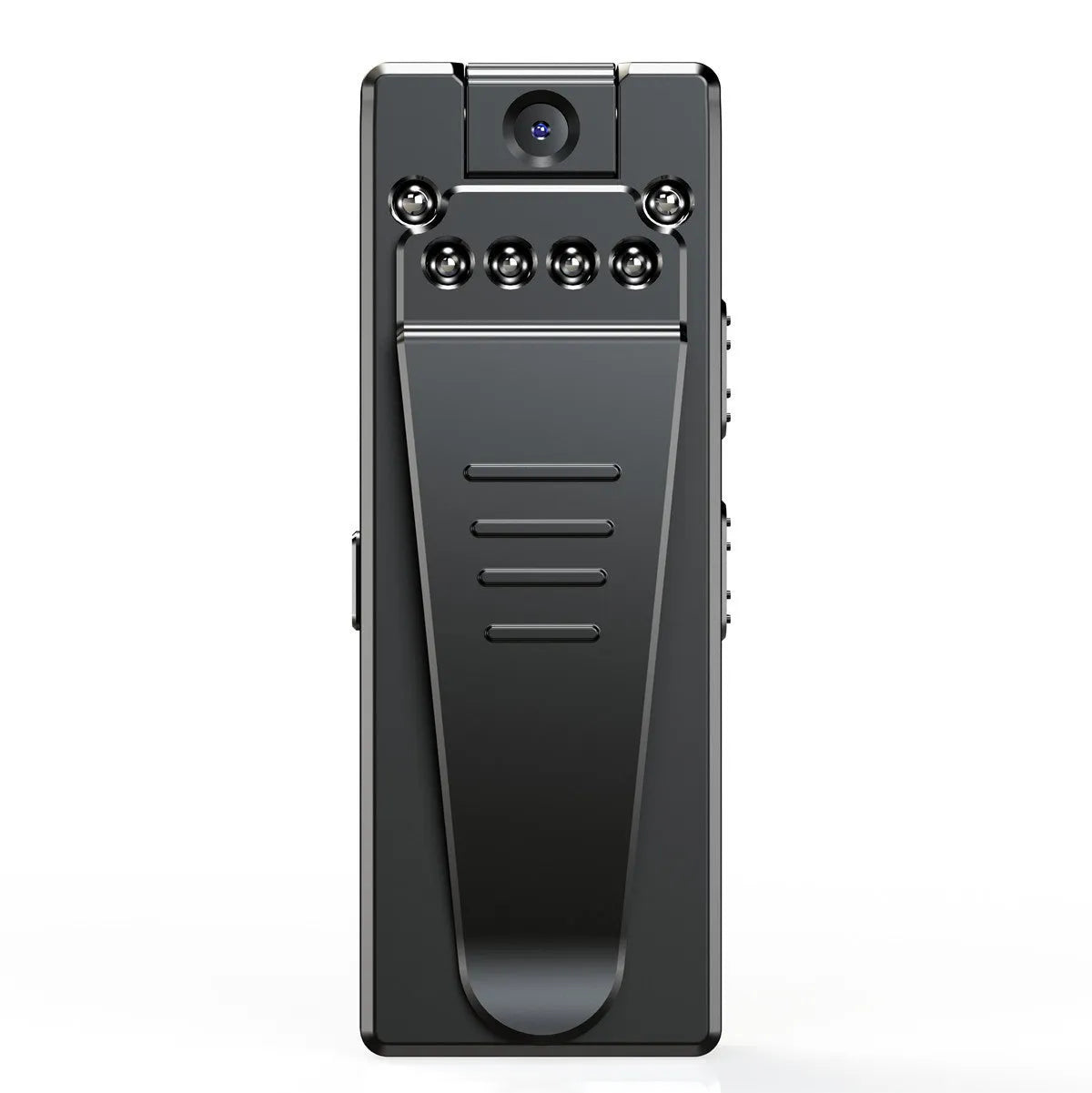 Black 1080p HD DV home camera with night vision and 90-degree rotation capability