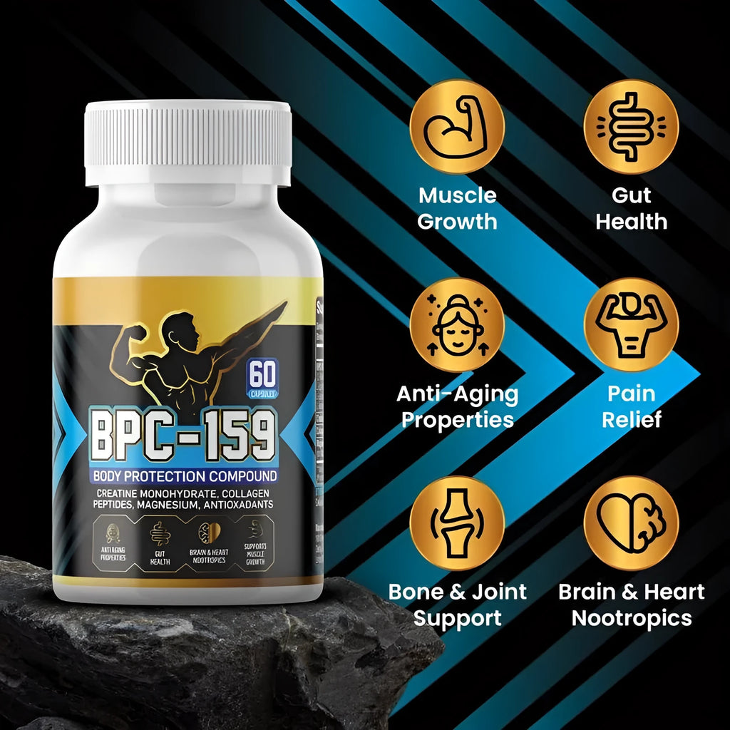 Body energy supplement capsules in one bottle packaging