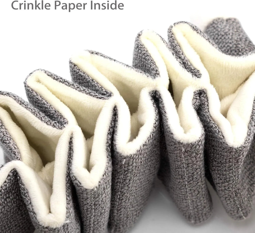 Grey koala squeaky dog toy measuring 30cm with crinkle paper interior and rope reinforcement
