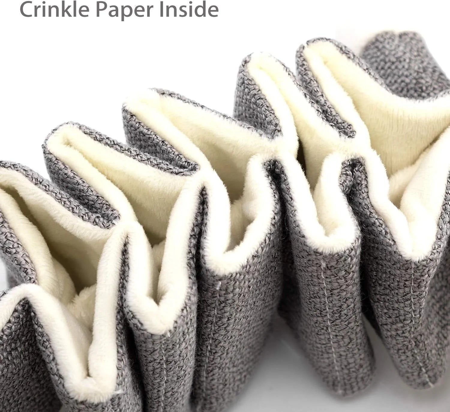 Grey koala squeaky dog toy measuring 30cm with crinkle paper interior and rope reinforcement