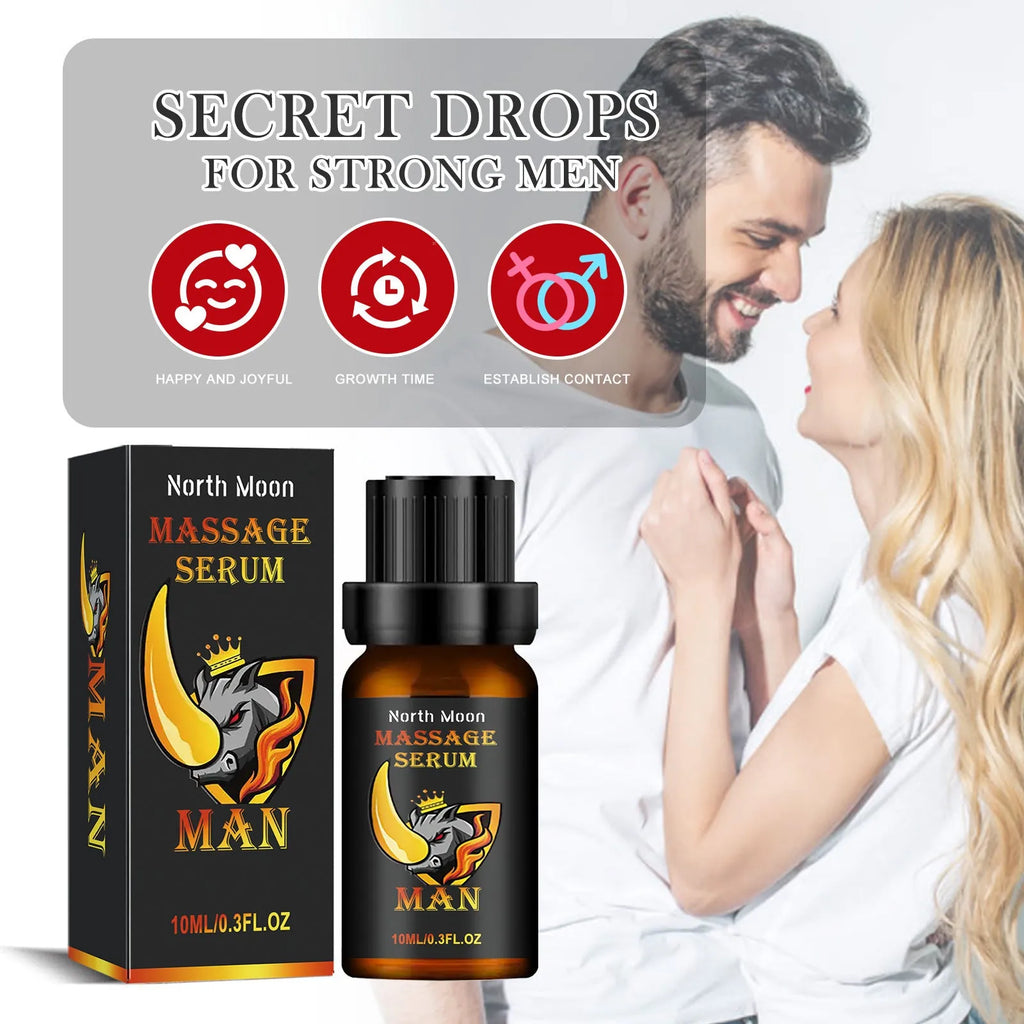 10ml bottle of men's body care essential oil with ginger root oil formulation