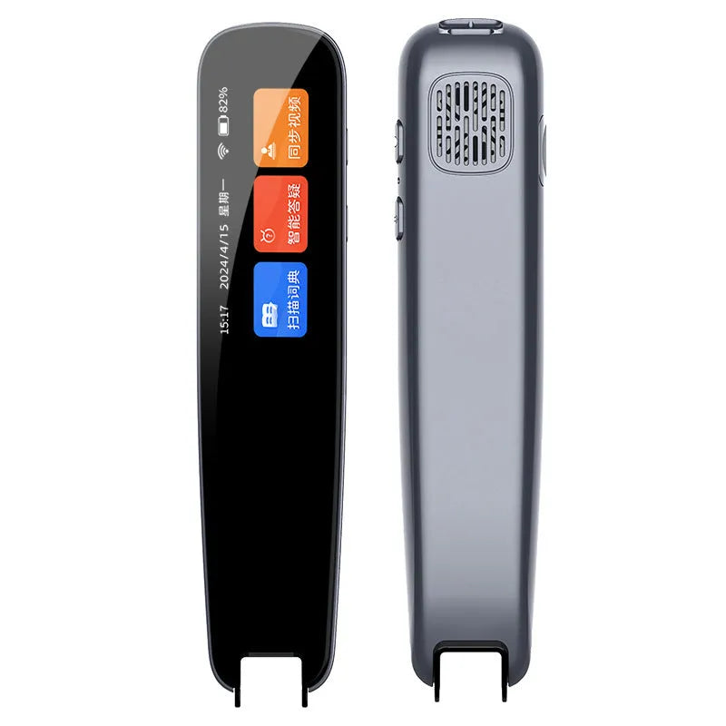Universal offline talking scan translation pen for English language study in dark gray colour