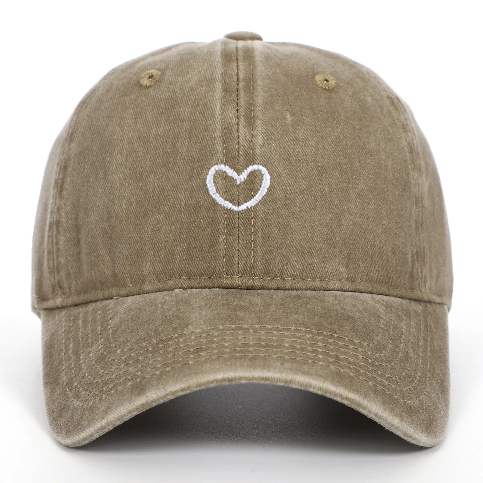 Cotton baseball cap with embroidered design and adjustable sizing in multiple colour options