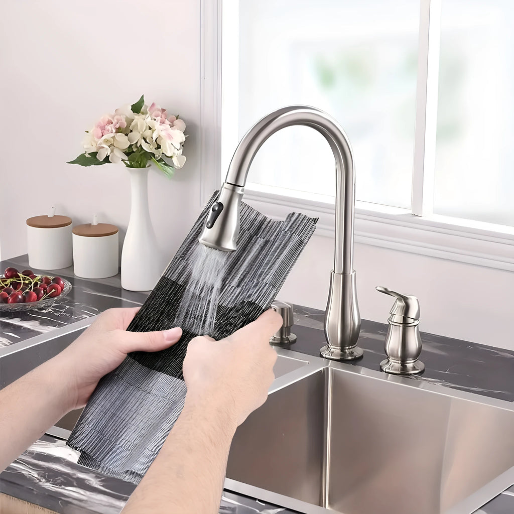 PVC non-slip kitchen placemat for dish drying in modern gradient bamboo colour
