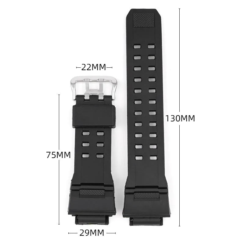 TPU camouflage pattern watch strap replacement band with silver buckle