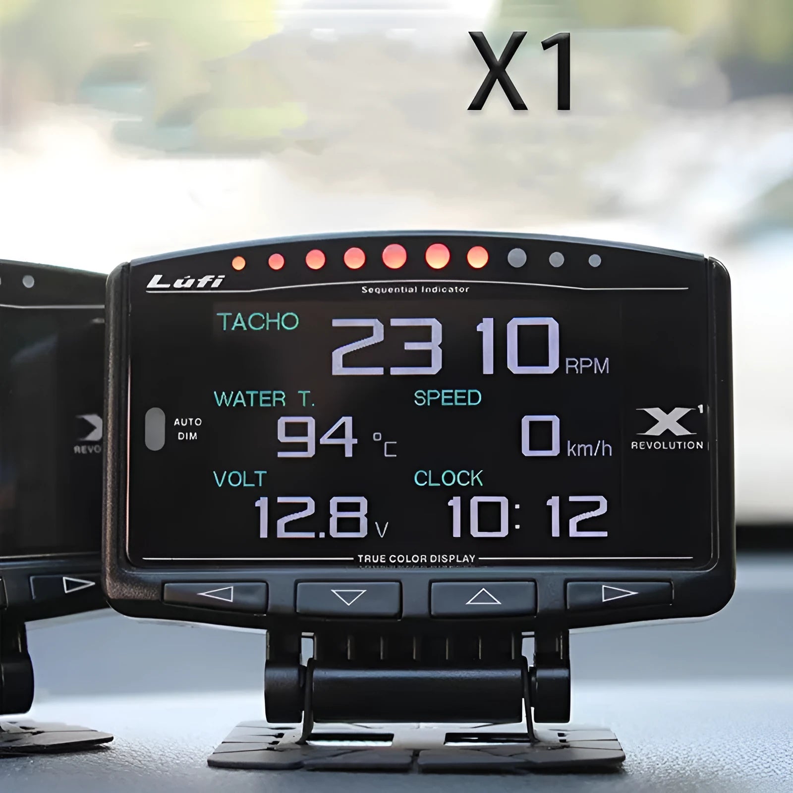X1 Automotive Multi Function OBD diagnostic instrument with LED display and metal housing