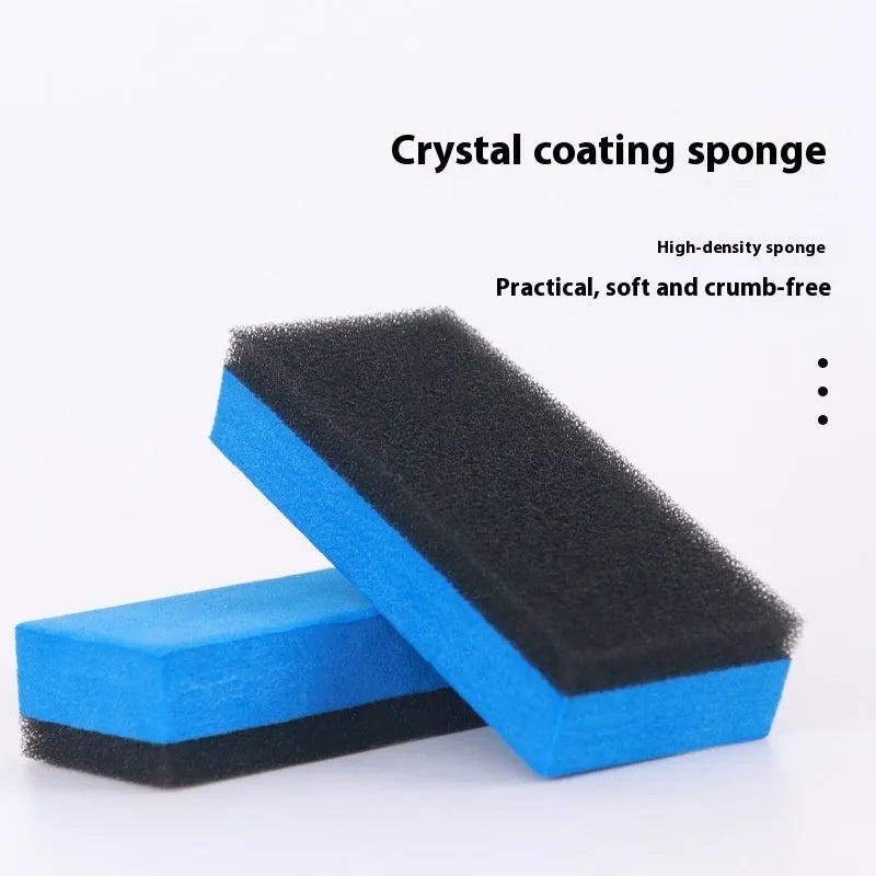 Car repair wax kit containing A and B compounds with frosted sponge mop for scratch removal and paint polishing