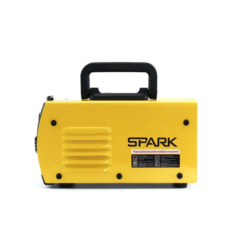 MMA-200MIN 220V inverter DC welding machine with welding tongs, grounding clamp, face shield, and brush hanger
