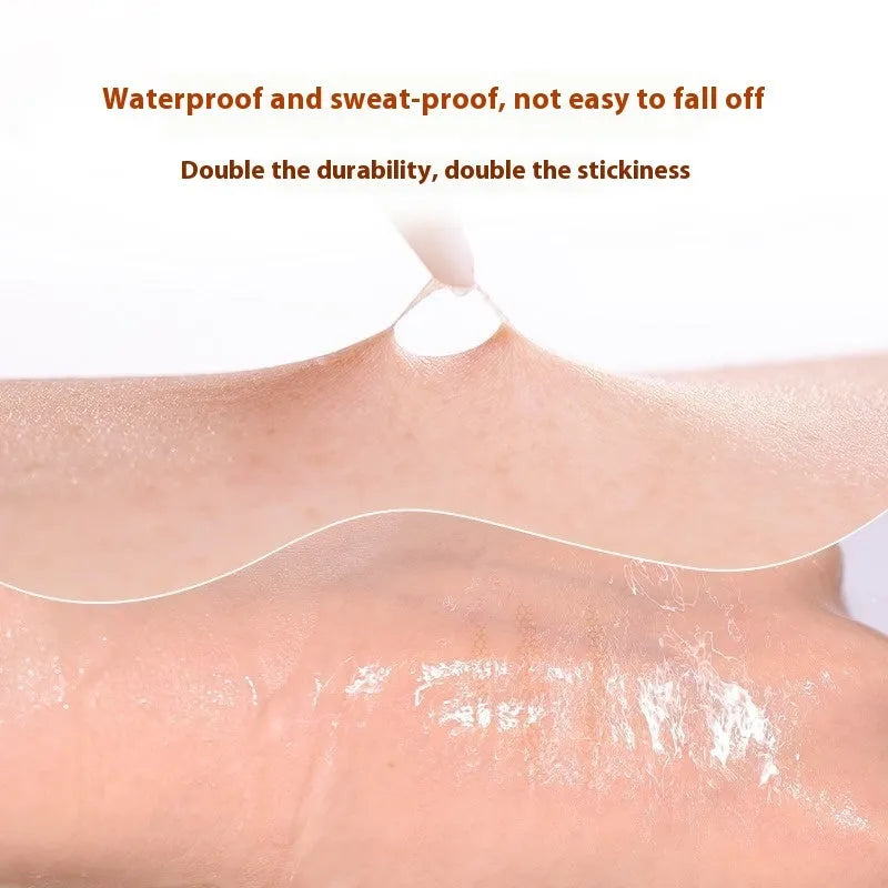 Clear lace double eyelid stickers on roll with crescent and olive shape options