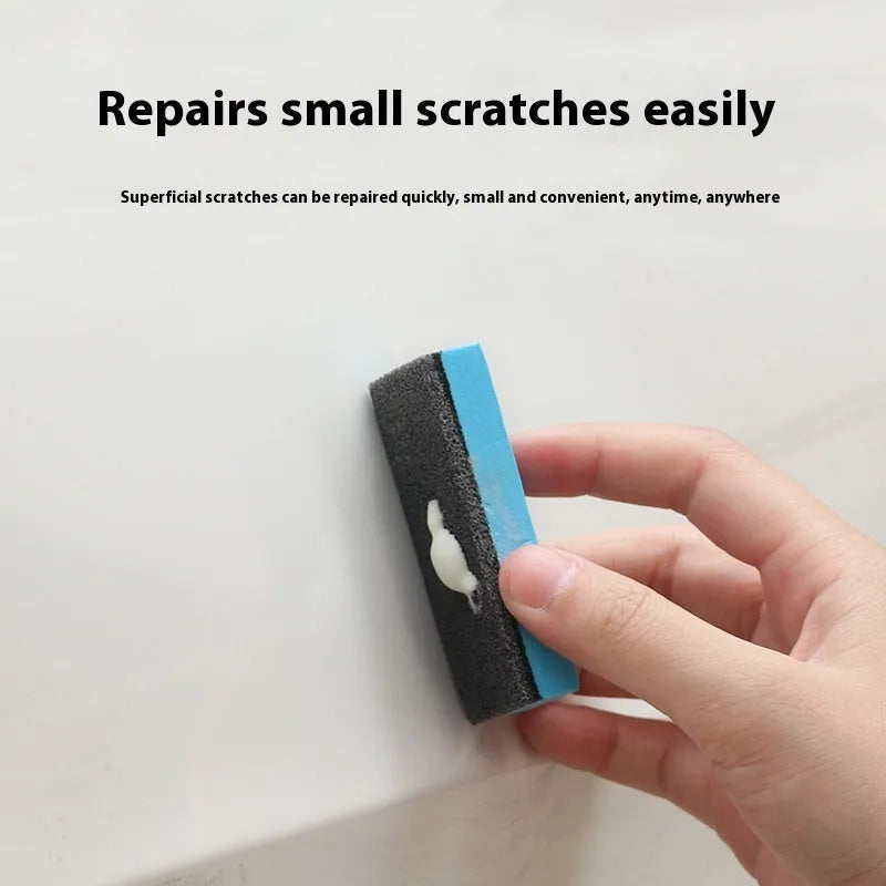 Car repair wax kit containing A and B compounds with frosted sponge mop for scratch removal and paint polishing