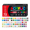Straight acrylic marker pens with soft tips for art painting and graffiti in multiple colour sets