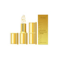 Gold foil discoloration nourishing lipstick in a compact black case, 3.5g net weight.