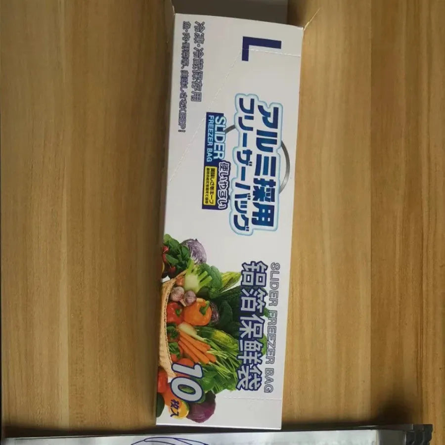 Aluminium foil sealed bags in three sizes for food storage with heat resistance properties