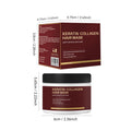 White tub of 100ml collagen hair mask for moisturising and repairing hair.