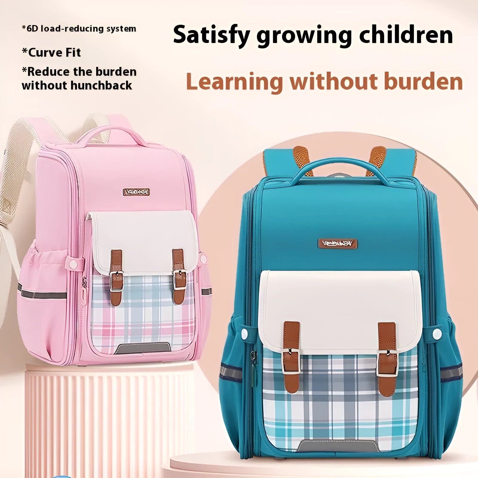 Student schoolbag backpack in Oxford cloth available in multiple colours and sizes for Grade 5-6