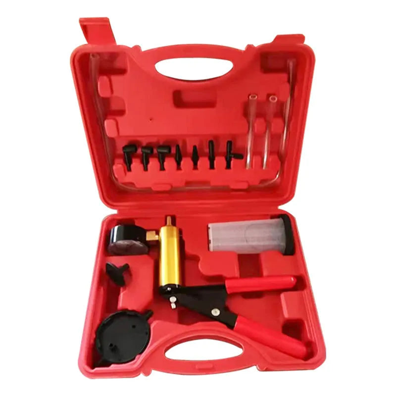 Manual vacuum air blow gun automotive repair tool with aluminium alloy construction