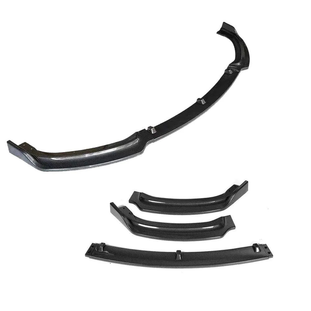 Bright black PP plastic front bumper lip spoiler for BMW F30 F35 3 Series