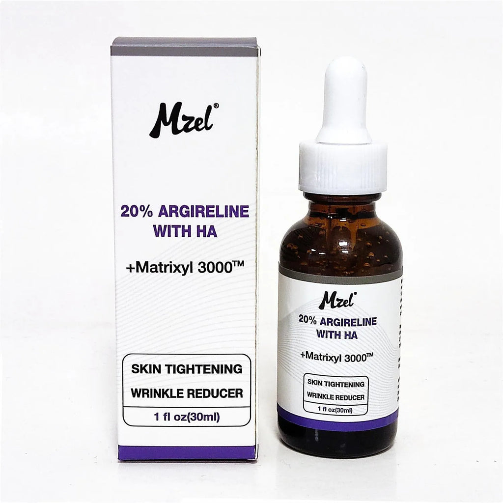30ml bottle of six-peptide firming anti-wrinkle moisturising serum liquid