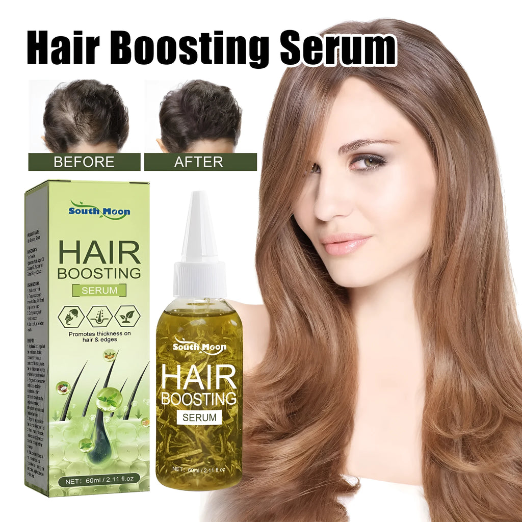 60ml bottle of anti-fall repair hair essential oil for dry hair tails