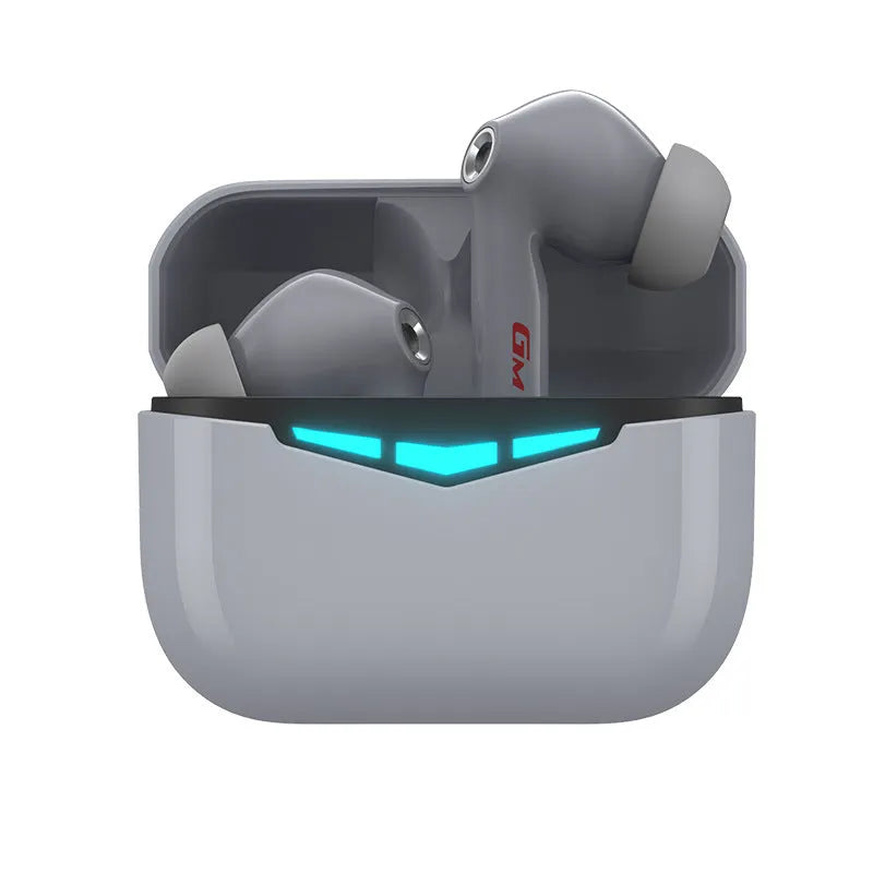 True wireless gaming Bluetooth headset in black, pink, white or grey with charging case and earmuffs