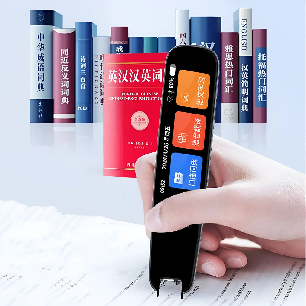 Universal offline talking scan translation pen for English language study in dark gray colour