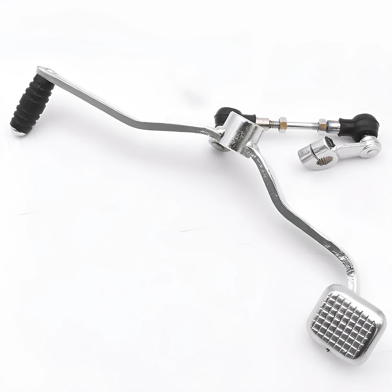GS125 motorcycle gear lever showing 300mm length and coarse/fine teeth pattern detail