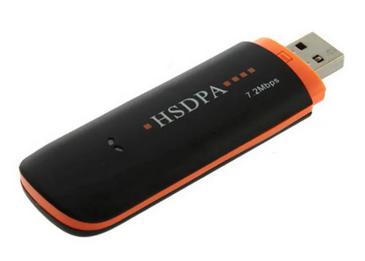 3G wireless network card USB dongle modem dual frequency 2G 3G in black plastic casing